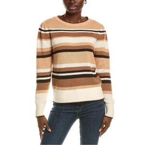 Tyler Boe NWT Sz S Julianne Striped Brown and Cream Sweater
